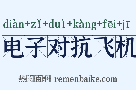 电子对抗飞机是什么意思的图片